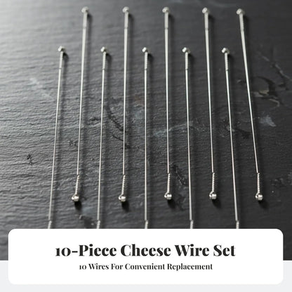 10Pcs Cheese Slicing Wire Stainless Steel Easy to Clean Practical Replacement Cheese Cutter Wire for Slicing Block Cheese, 6 inch