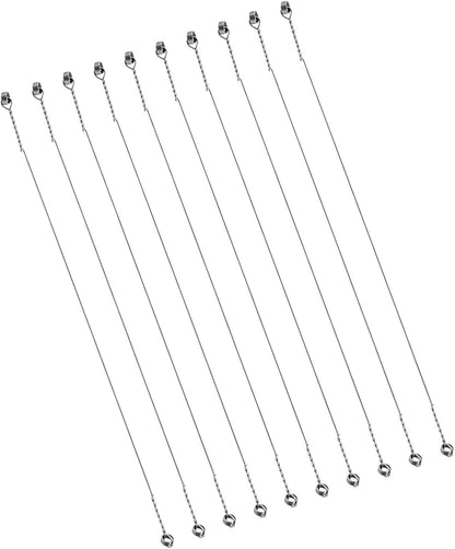 10Pcs Cheese Slicing Wire Stainless Steel Easy to Clean Practical Replacement Cheese Cutter Wire for Slicing Block Cheese, 6 inch
