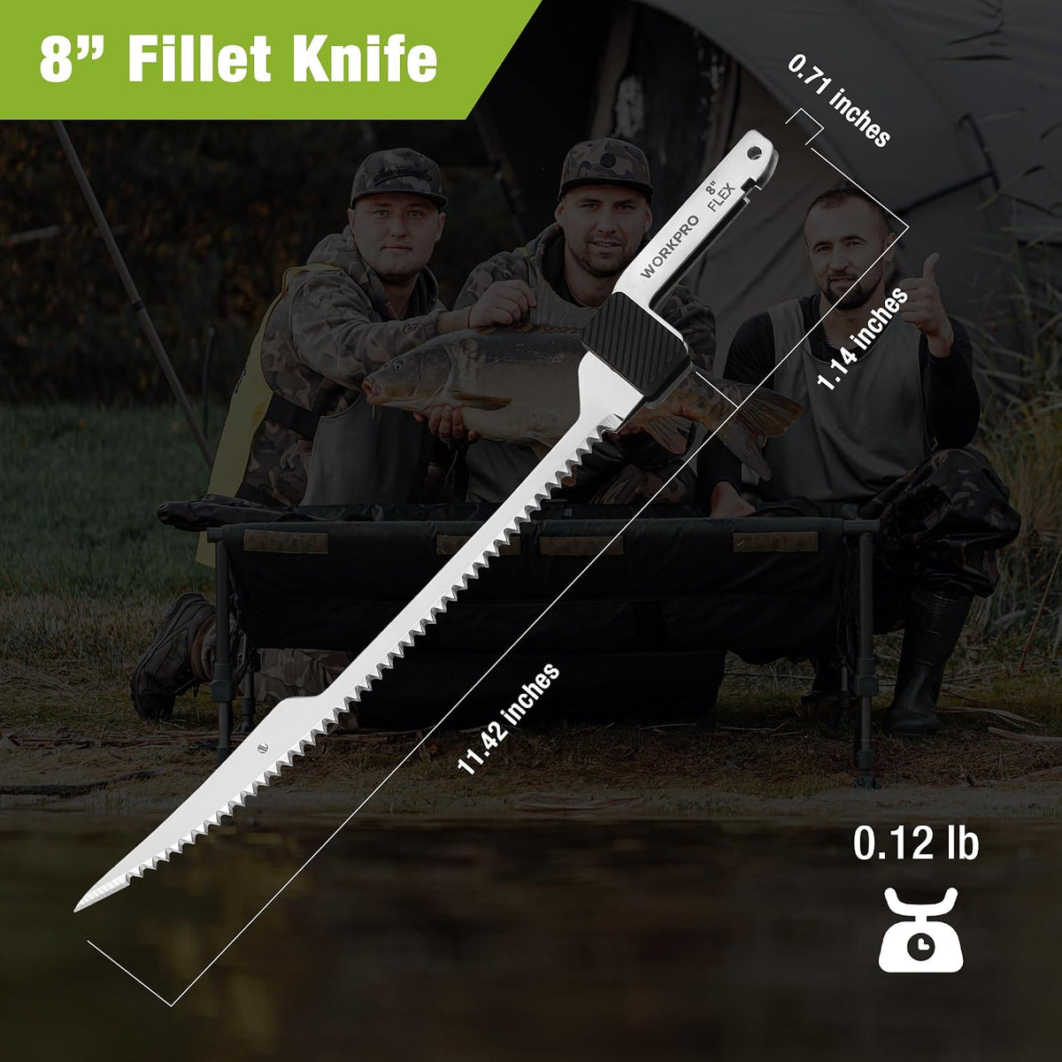 8" Replacement Blades Only 12V Cordless Electric Fillet Knife (W125223AE)