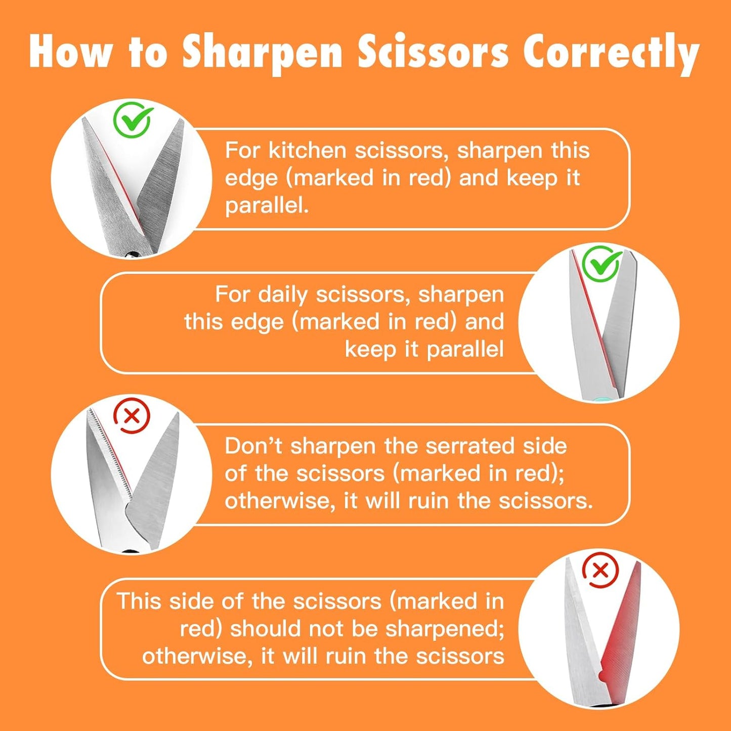6-in-1 Knife Sharpener, 6-Stage Kitchen Knife Sharpener Helps Repair, Restore, Polish Pocket Knife, Chefs knife and Scissors with Ergonomic Non-Slip Grip - Beige