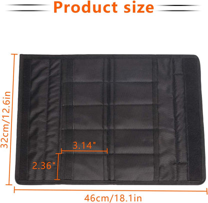 Knife Display Case for 10 Pocket Knives, Folding Knife Storage Organizer, Knives Collection Pouch for Survival, Outdoor