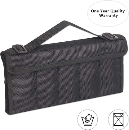 Knife Display Case for 10 Pocket Knives, Folding Knife Storage Organizer, Knives Collection Pouch for Survival, Outdoor