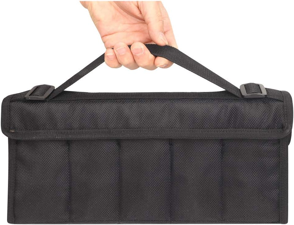 Knife Display Case for 10 Pocket Knives, Folding Knife Storage Organizer, Knives Collection Pouch for Survival, Outdoor