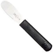 Millennia Wavy Edge Spreader, 3.5 Inch Blade, Black Handle