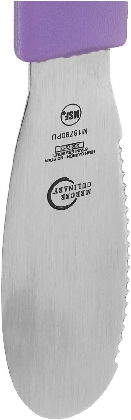 Millennia Wavy Edge Spreader, 3.5 Inch Blade, Black Handle