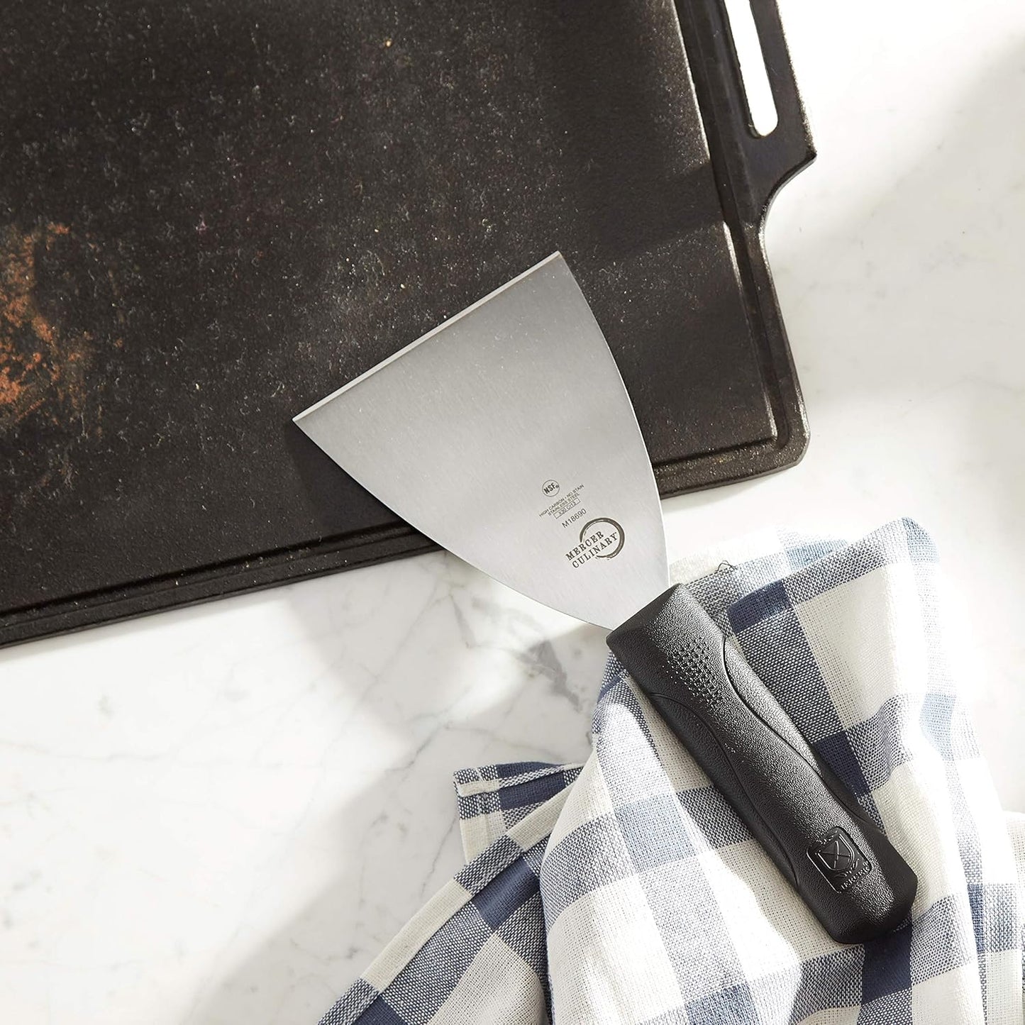 Millennia Wavy Edge Spreader, 3.5 Inch Blade, Black Handle