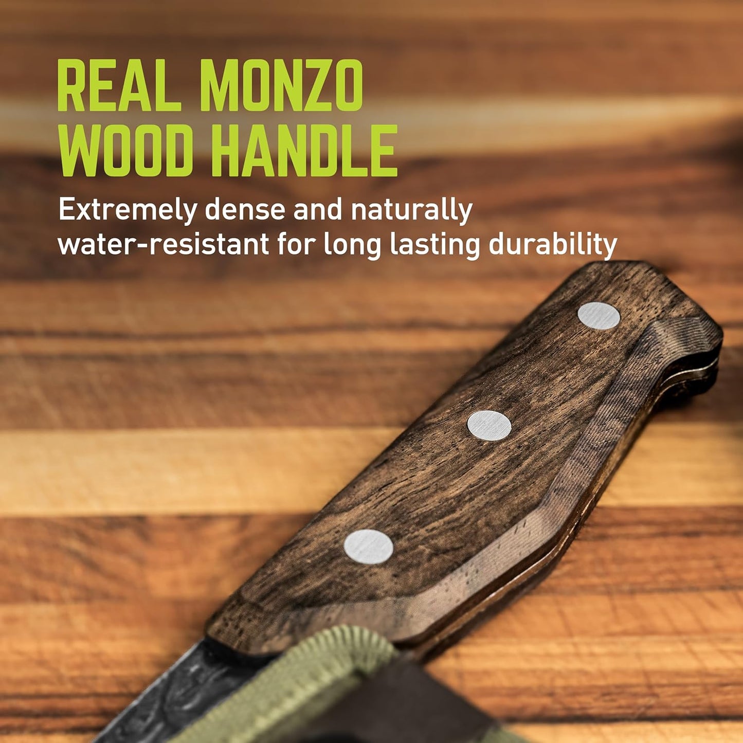 PrimalForge Nakiri Knife | Precision Cutting, Vegetable Cutlery, Home & Professional Knife, Rugged Stonewash Finish, Sharp 5Cr15MoV Stainless-Steel, Wood Handle, Hand Forged Appearance