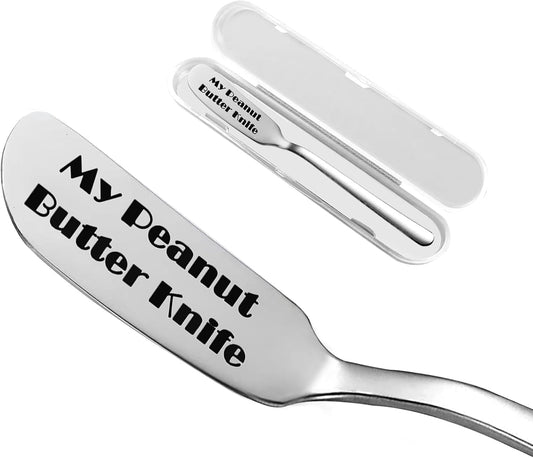 Peanut Butter Knife, Personalized Engraved Cheese Knives, Novelty Gifts for Sandwich Bread Toast Lover