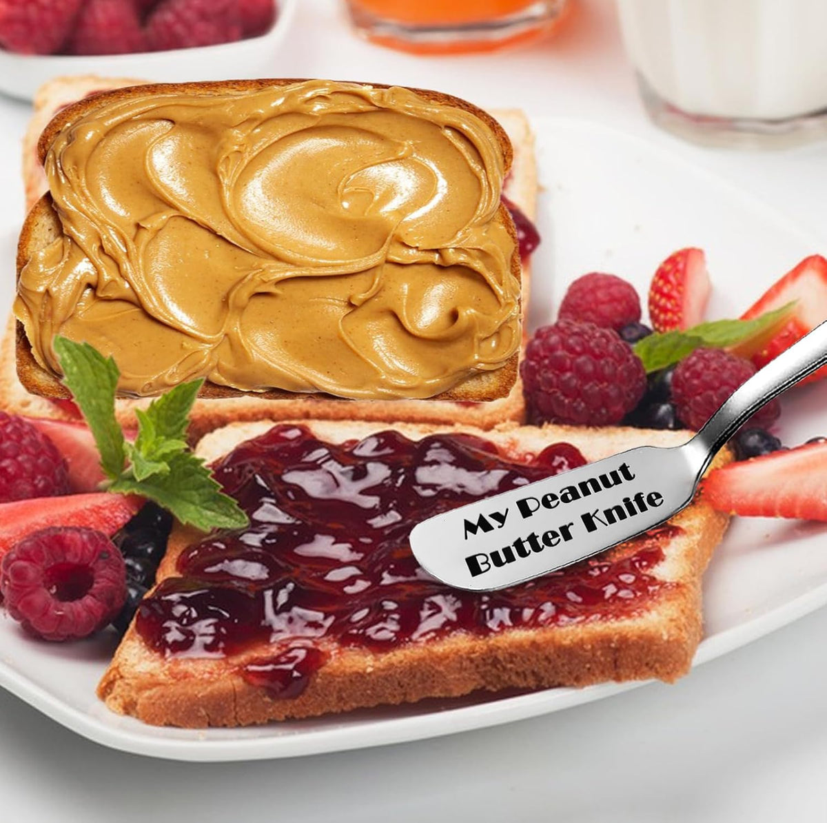 Peanut Butter Knife, Personalized Engraved Cheese Knives, Novelty Gifts for Sandwich Bread Toast Lover