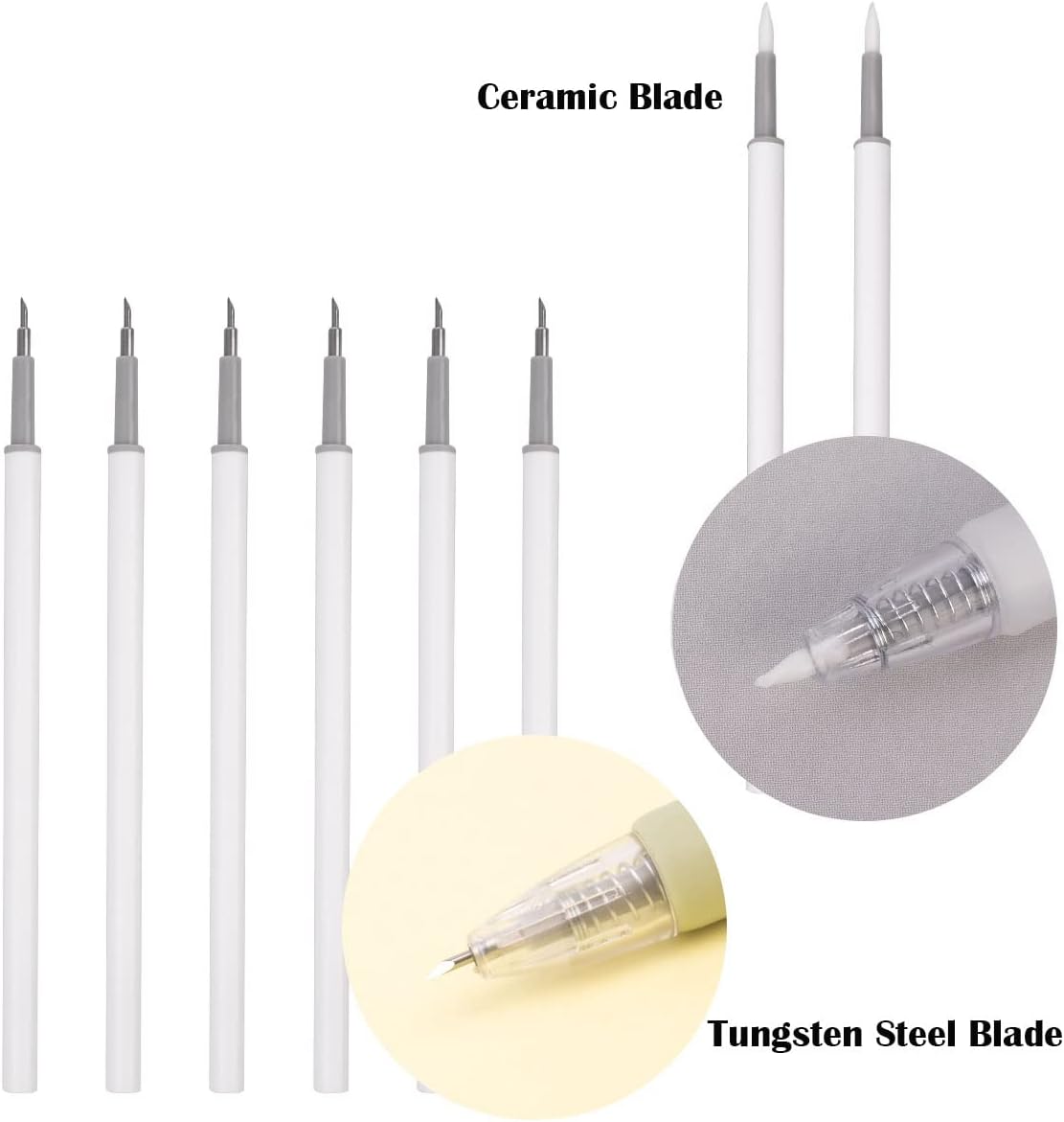 Craft Exact Knife Craft Cutting Tool Paper Cutter Knife Pen Retractable Hobby Knife Blade Art Utility Precision Paper Cutting Carving Tool w/Pocket Clip for DIY Drawing Scrapbooking Tools