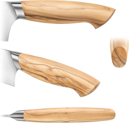 Cangshan OLIV Series 4-Piece Fine-Edge Steak Knife Set, Forged Swedish 14C28N Steel, 501653