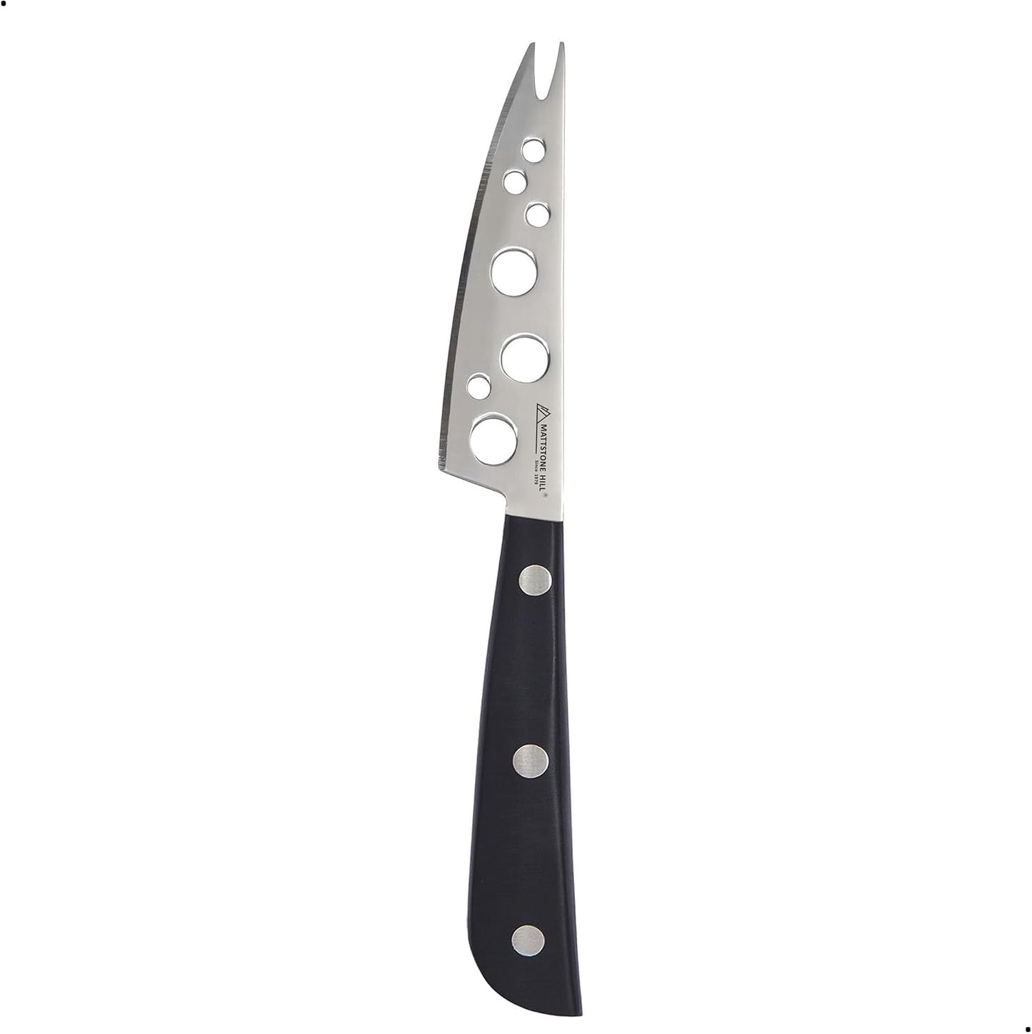 Cheese Knife, MATTSTONE HILL Cheese Knives Set - Soft & Semi Hard Cheese Knife, Soft Cheese Slicer, Cheese Cleaver, Hard Cheese Cutter, Premium Stainless Steel, Wood Handle