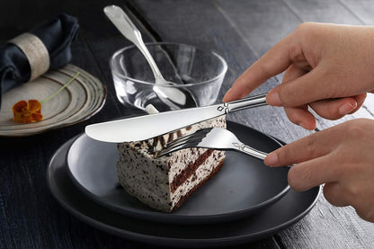 Shell Pattern 18/0 Stainless Steel Oyster Fork, 6-Inch, Set of 12, Commercial Grade