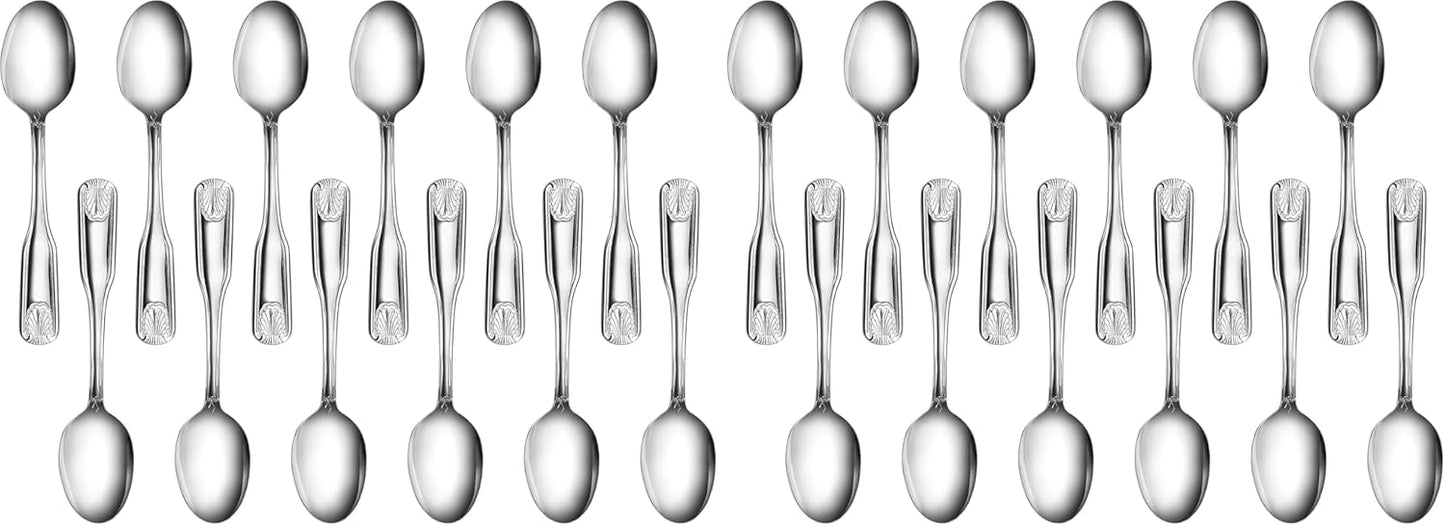 Shell Pattern 18/0 Stainless Steel Oyster Fork, 6-Inch, Set of 12, Commercial Grade