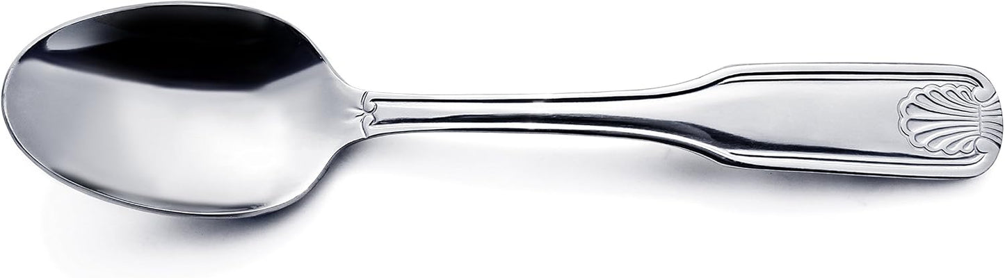 Shell Pattern 18/0 Stainless Steel Oyster Fork, 6-Inch, Set of 12, Commercial Grade