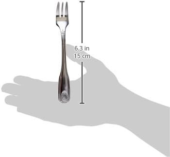 Shell Pattern 18/0 Stainless Steel Oyster Fork, 6-Inch, Set of 12, Commercial Grade