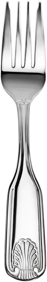 Shell Pattern 18/0 Stainless Steel Oyster Fork, 6-Inch, Set of 12, Commercial Grade