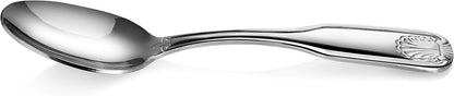 Shell Pattern 18/0 Stainless Steel Oyster Fork, 6-Inch, Set of 12, Commercial Grade