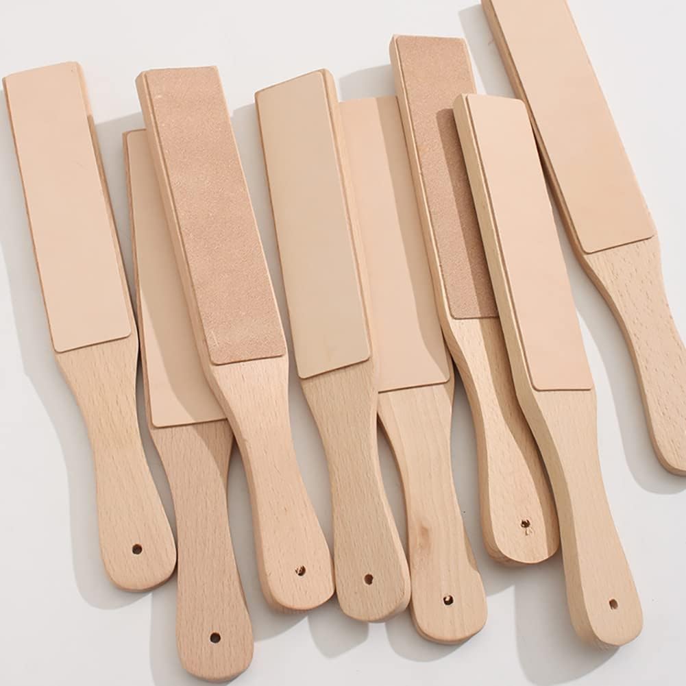 Small Leather Honing Strop Leather Knife Sharpener Leather Sharpening Block Leather Stropping Knife Leather Polishing Strap