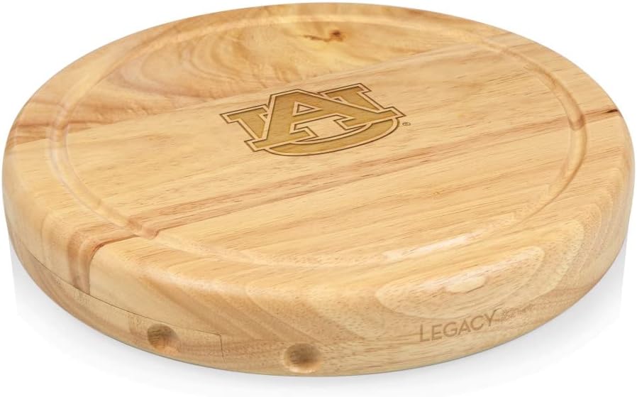 PICNIC TIME NCAA Circo Cheese Board and Knife Set - Charcuterie Board Set - Wood Cutting Board - Colors C