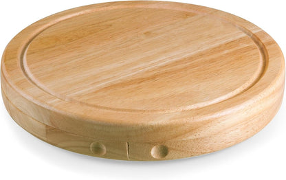 PICNIC TIME NCAA Circo Cheese Board and Knife Set - Charcuterie Board Set - Wood Cutting Board - Colors C