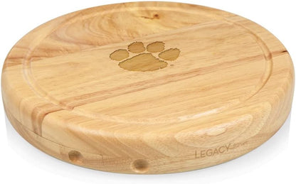 PICNIC TIME NCAA Circo Cheese Board and Knife Set - Charcuterie Board Set - Wood Cutting Board - Colors C