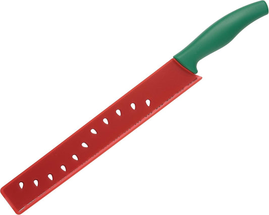 Watermelon Knife, Serrated Fruit Slicer for Watermelon and Large Fruit, Long Blade for Clean Slicing, Easy Cutting Tool