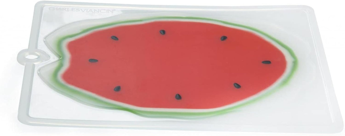 Watermelon Flexible Silicone Cutting Board - Won’t Dull your Knives - BPA-Free, Plastic Free, Food-Grade Silicone - Dishwasher Safe - Medium 8x11” / 25x28cm