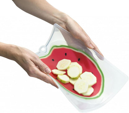 Watermelon Flexible Silicone Cutting Board - Won’t Dull your Knives - BPA-Free, Plastic Free, Food-Grade Silicone - Dishwasher Safe - Medium 8x11” / 25x28cm