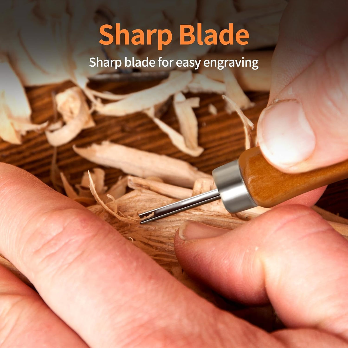 Wood Carving Tools Kit - Wood Carving Knife Set for Beginners, Professionals, Hobbyists, Artists, and Sculptors - Multipurpose Sculpting, Soap Carving, Pumpkin Carving(WOOD HANDLE)