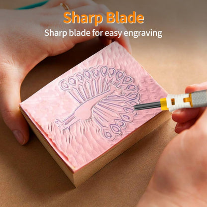 Wood Carving Tools Kit - Wood Carving Knife Set for Beginners, Professionals, Hobbyists, Artists, and Sculptors - Multipurpose Sculpting, Soap Carving, Pumpkin Carving(WOOD HANDLE)