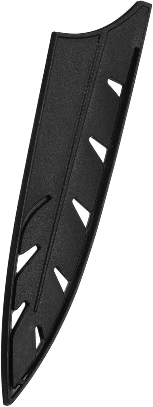 Knife Cover Sleeves Blade Edge Guards for 8" Chef Knife Blade Edge Protector Universal Knife Sheath for Kitchen, Black