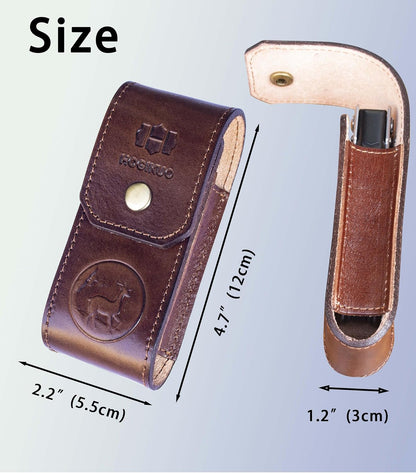 Leather Multitool Sheath，Multi Tool Holster for Leatherman, Gerber, SOG and Similar Folding Tools (Brown, for 5" to 5.5" Tools)