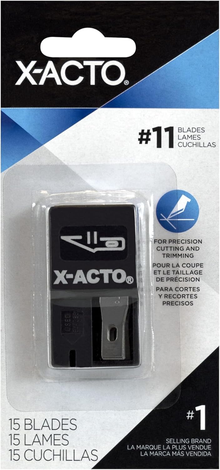 Knife Blades, No. 11 Blade With Safety Dispenser, Pack Of 15