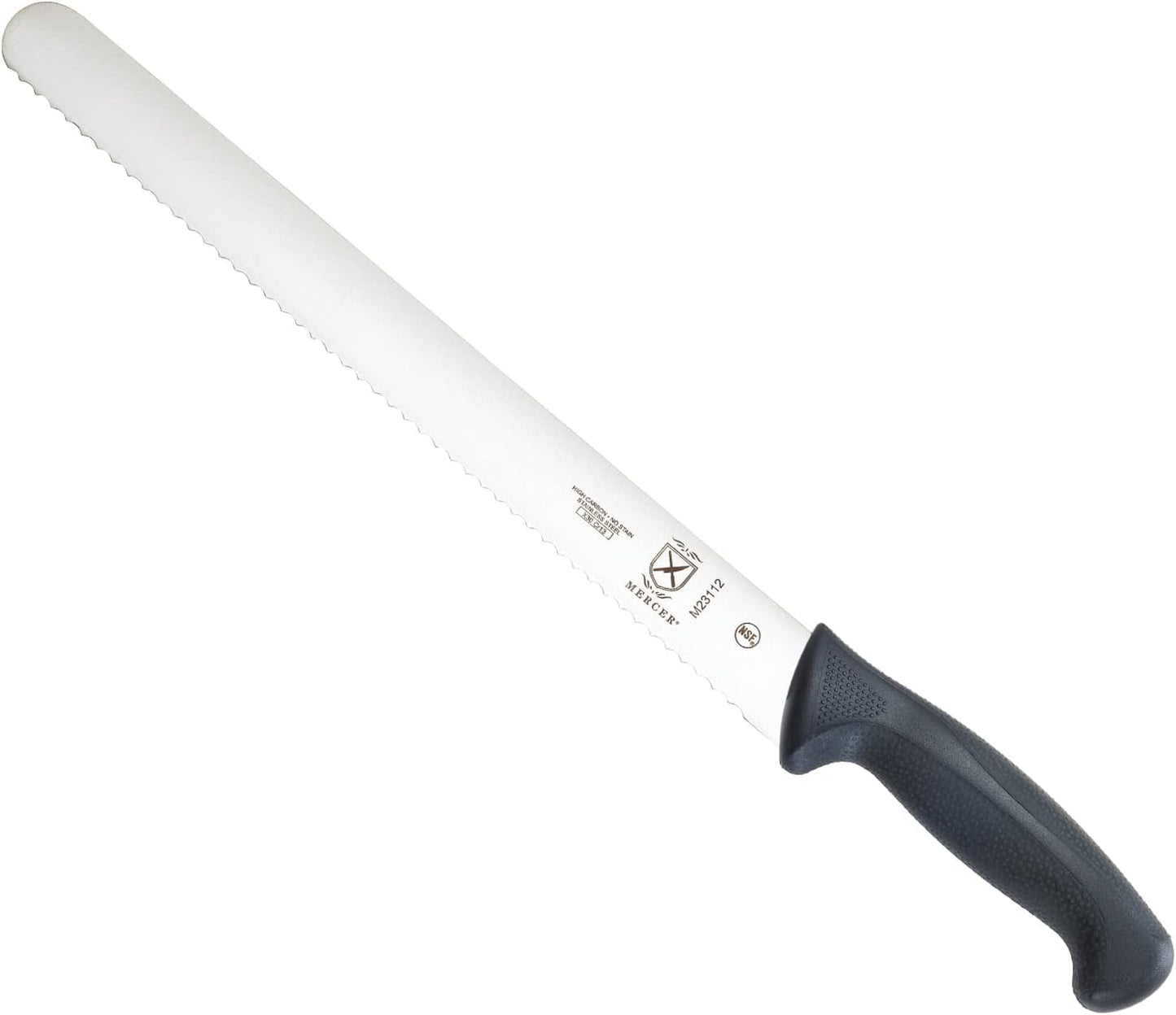 M23112 Millennia Black Handle, 12-Inch Wavy Edge, Slicer