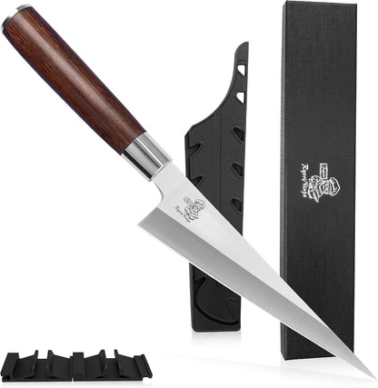 Dexter Nakiri 7.1 inch Japanese Steel Kitchen Chef Knife, Professional stainless Steel Usba cooking Knife with Gift Box for Men and Women(7.1" Nakiri)