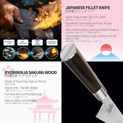 Dexter Nakiri 7.1 inch Japanese Steel Kitchen Chef Knife, Professional stainless Steel Usba cooking Knife with Gift Box for Men and Women(7.1" Nakiri)