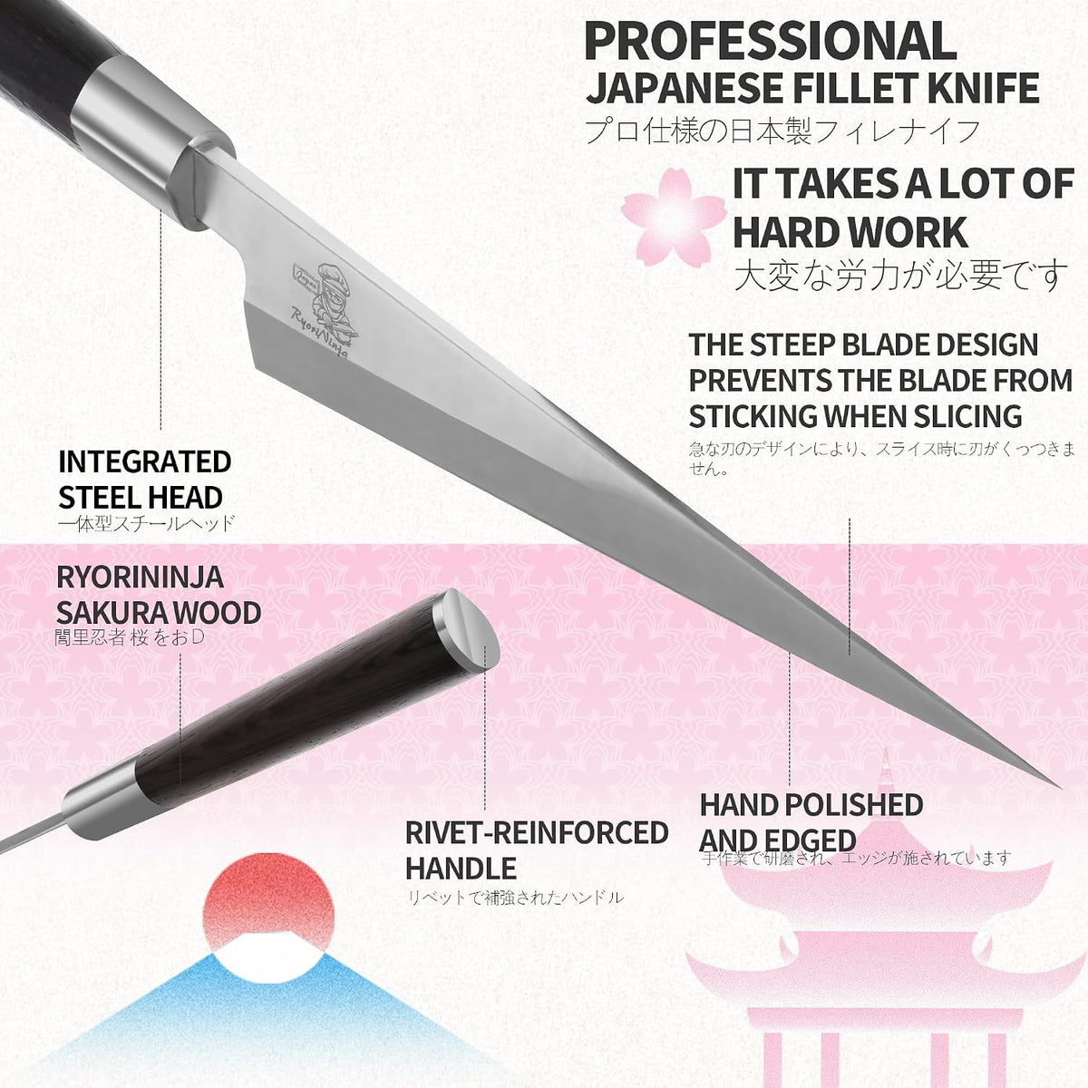 Dexter Nakiri 7.1 inch Japanese Steel Kitchen Chef Knife, Professional stainless Steel Usba cooking Knife with Gift Box for Men and Women(7.1" Nakiri)