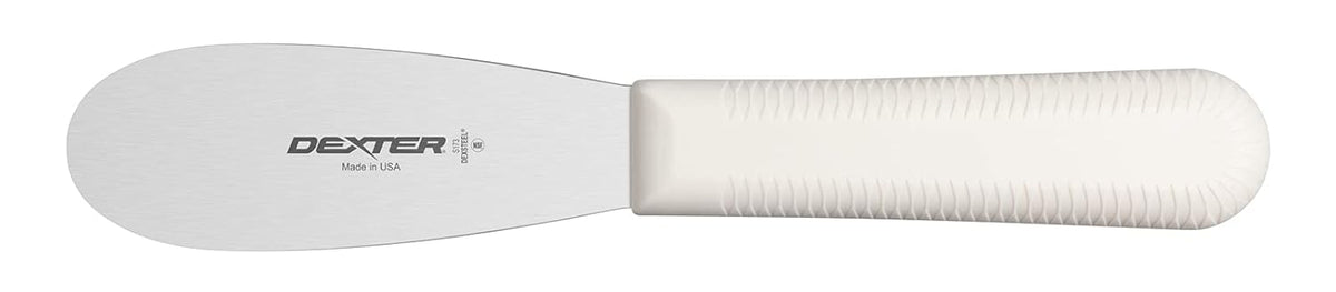 ‌‌ S173PCP Sani-Safe 18193 Sandwich Spreader, 3-1/2" Stainless Steel Blade with Textured Polypropylene White Handle, Professional Butter and Condiment Spreader, NSF, Made in USA‌‌‍‌‌