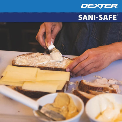 ‌‌ S173PCP Sani-Safe 18193 Sandwich Spreader, 3-1/2" Stainless Steel Blade with Textured Polypropylene White Handle, Professional Butter and Condiment Spreader, NSF, Made in USA‌‌‍‌‌