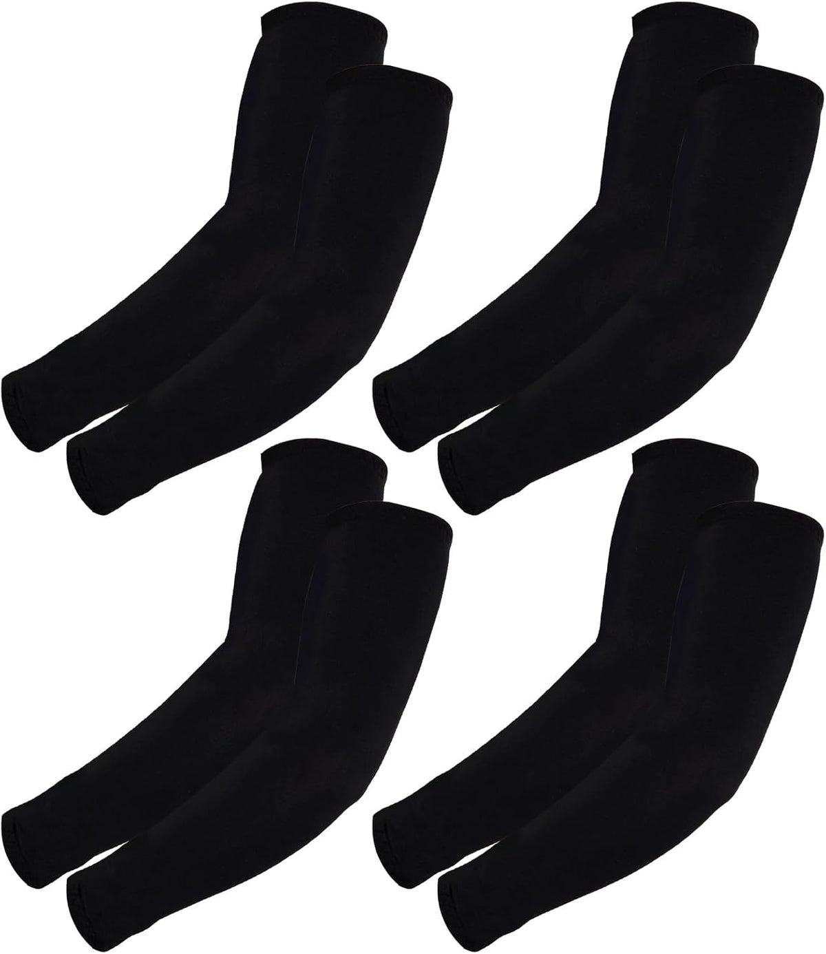 4 Pairs Arm Sleeves for Men UV Sun Protection Compression Arm Sleeves