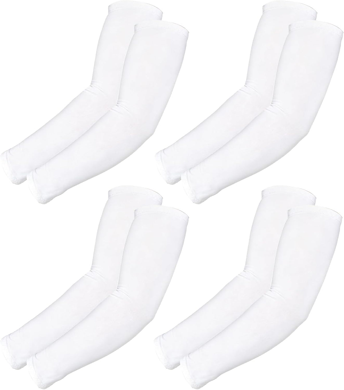 4 Pairs Arm Sleeves for Men UV Sun Protection Compression Arm Sleeves