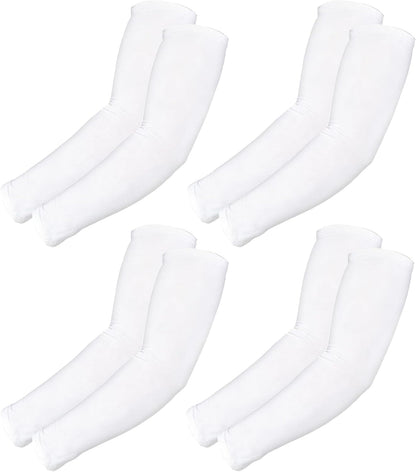4 Pairs Arm Sleeves for Men UV Sun Protection Compression Arm Sleeves