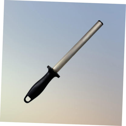 Diamond Carbon Steel Sharpening Rod Honing Tool with Ergonomic Rubber Handle for Kitchen and Outdoor Use Efficient Sharpener Stick for Precision Knife Maintenance