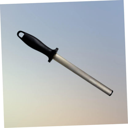 Diamond Carbon Steel Sharpening Rod Honing Tool with Ergonomic Rubber Handle for Kitchen and Outdoor Use Efficient Sharpener Stick for Precision Knife Maintenance