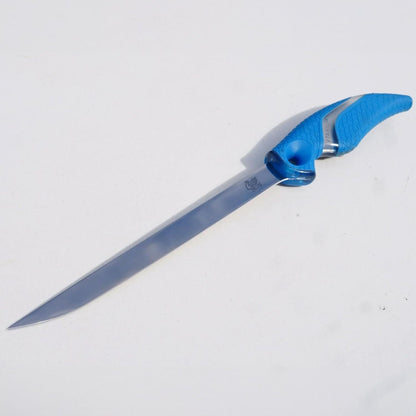 9" Fillet Flex Titanium Bonded Corrosion Resistant Stainless Steel Blade Fish Knife with Precision Ground Flex Edge & Non-Slip Scale Pattern Grip | For Freshwater & Saltwater Use
