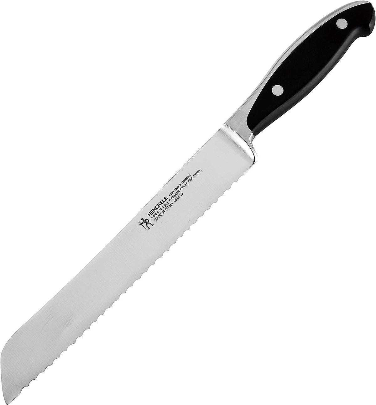 Forged Synergy 8-inch Bread Knife, Black/Stainless Steel