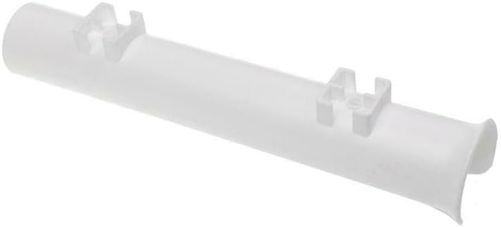 Fishing Rod Holder Bracket Wall Mounted Boat Side Mount Tool Holder Tube Links with Screws 2/3/4/6 Pole Tube (White/Black)