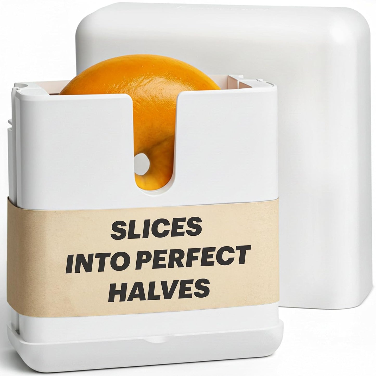 Bagel Cutter Slicer – Precision Bagel Slicer with Auto-Center Holder – Compact 7-Inch Space-Saving Design for Even Cutting Large and Small Bread at Home or Café Kitchen - Black