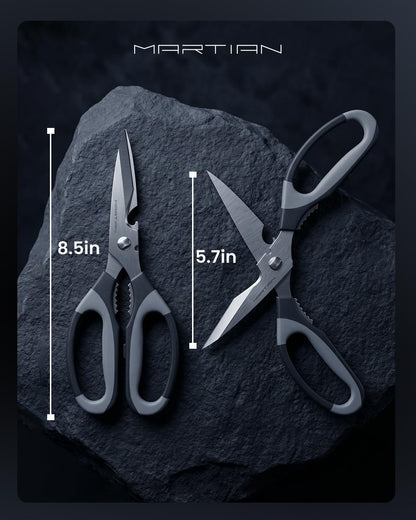 8“ Sharp Heavy Duty Kitchen Scissors, Multi Purpose Kitchen Shears for Food | food scissors dishwasher safe, scissors all purpose heavy duty,heavy duty scissors, metal shears, sharp scissors